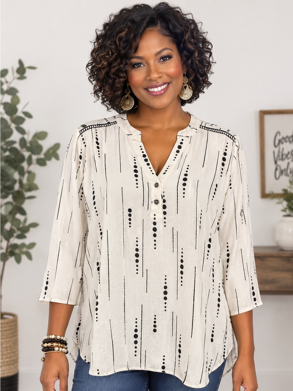 Cure blouse size medium